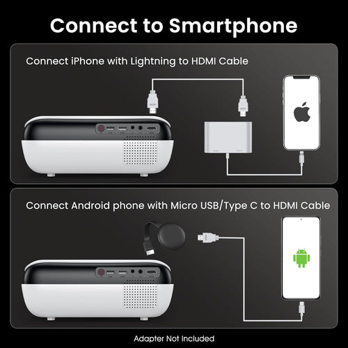1080P Portable Bluetooth Projector
