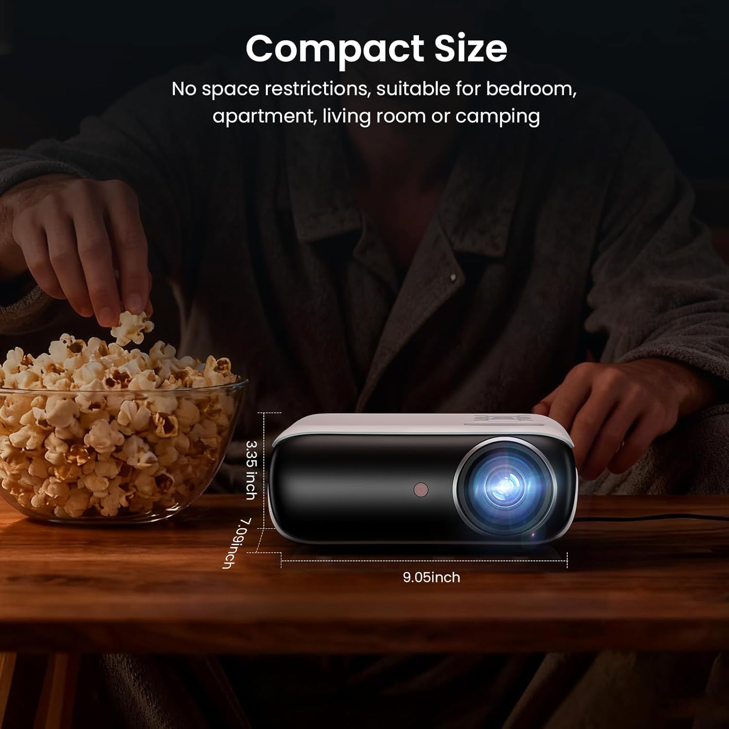 1080P Portable Bluetooth Projector