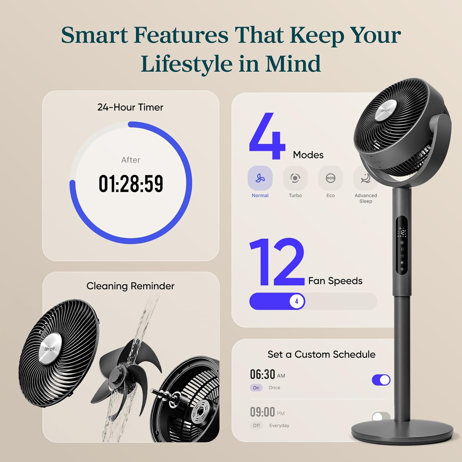 Standing Smart Fan