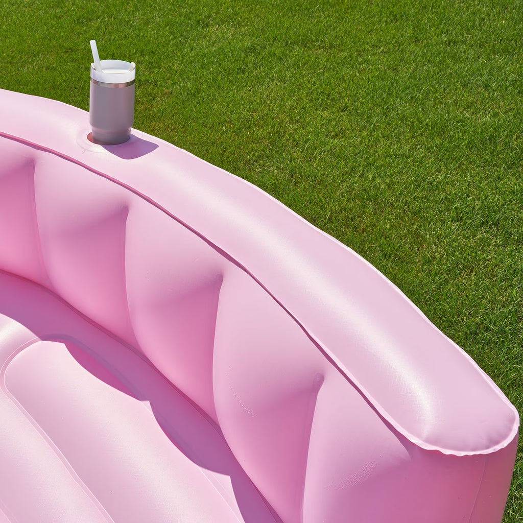 Pink Oversized Inflatable Sofa Pool