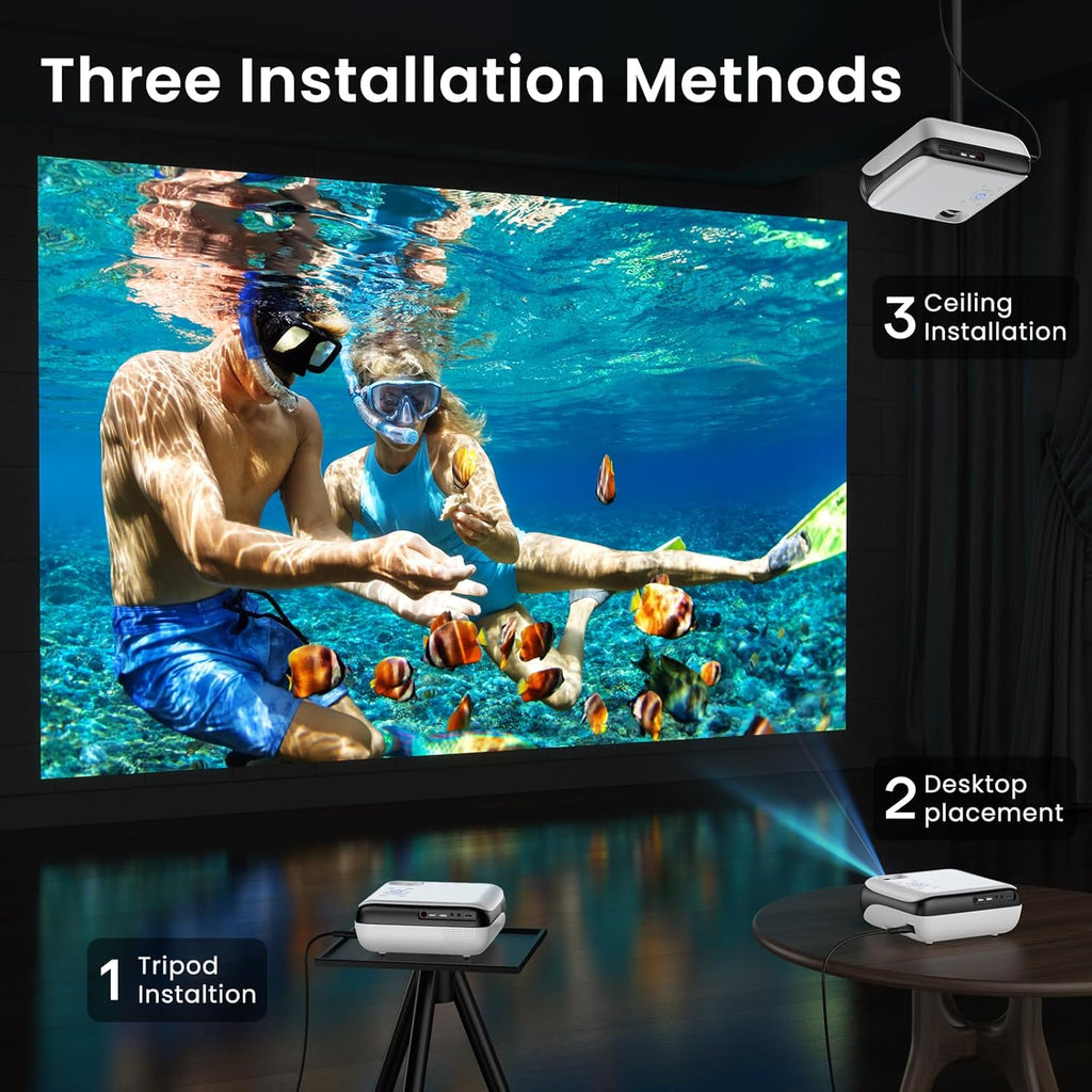 1080P Portable Bluetooth Projector