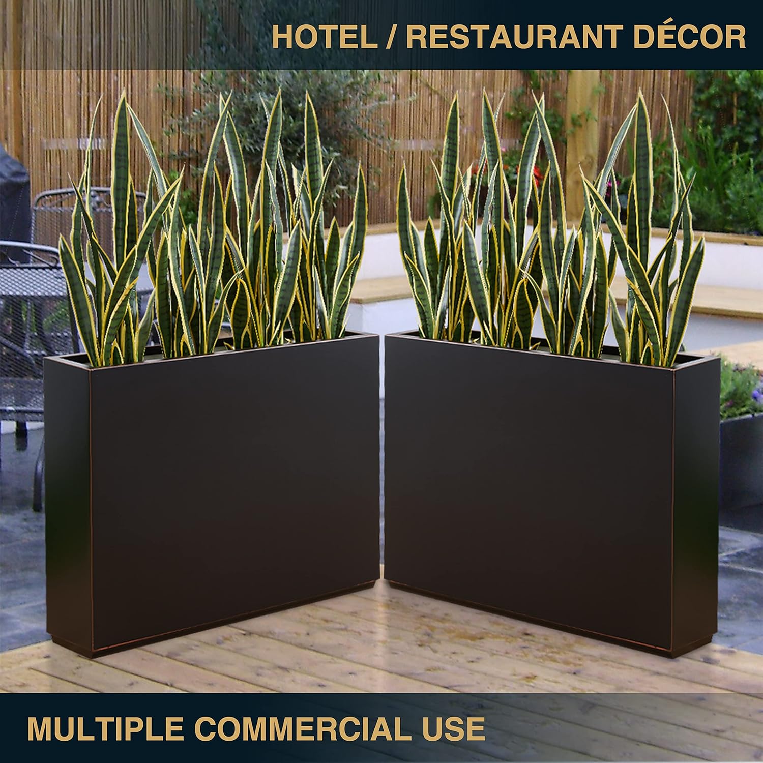 Privacy Planter Box, Divider Trellis