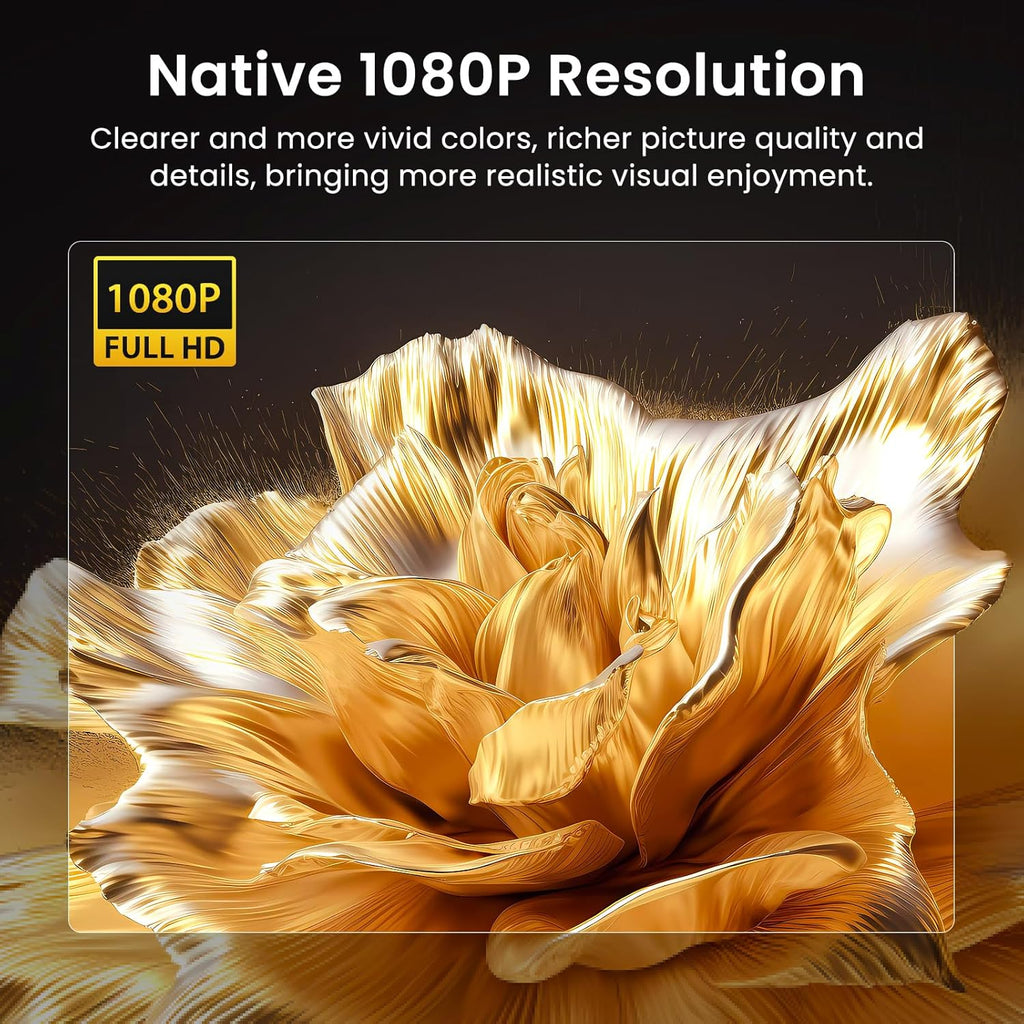 1080P Portable Bluetooth Projector