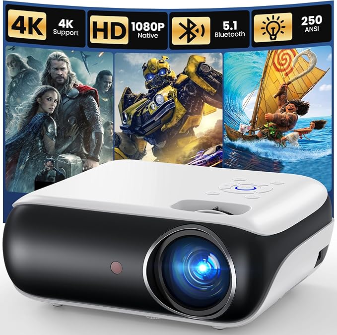 1080P Portable Bluetooth Projector