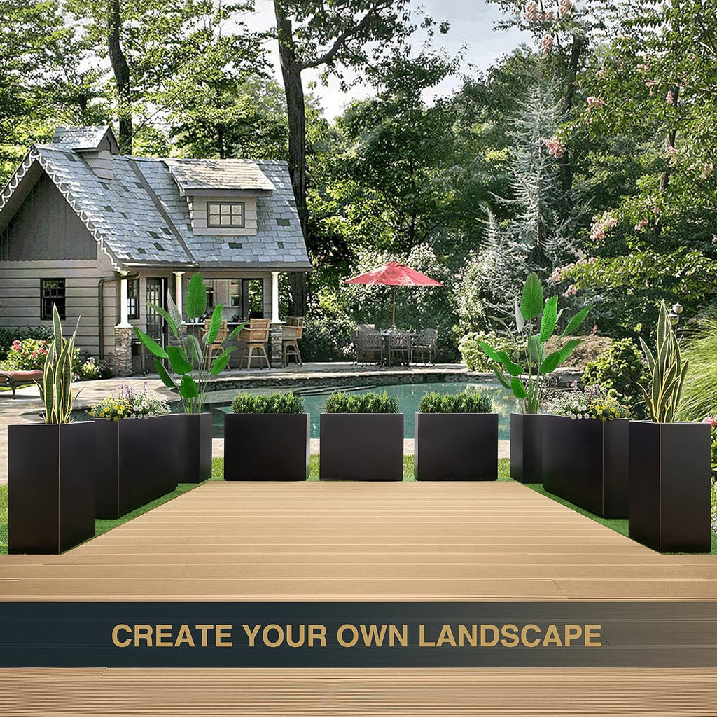 Privacy Planter Box, Divider Trellis