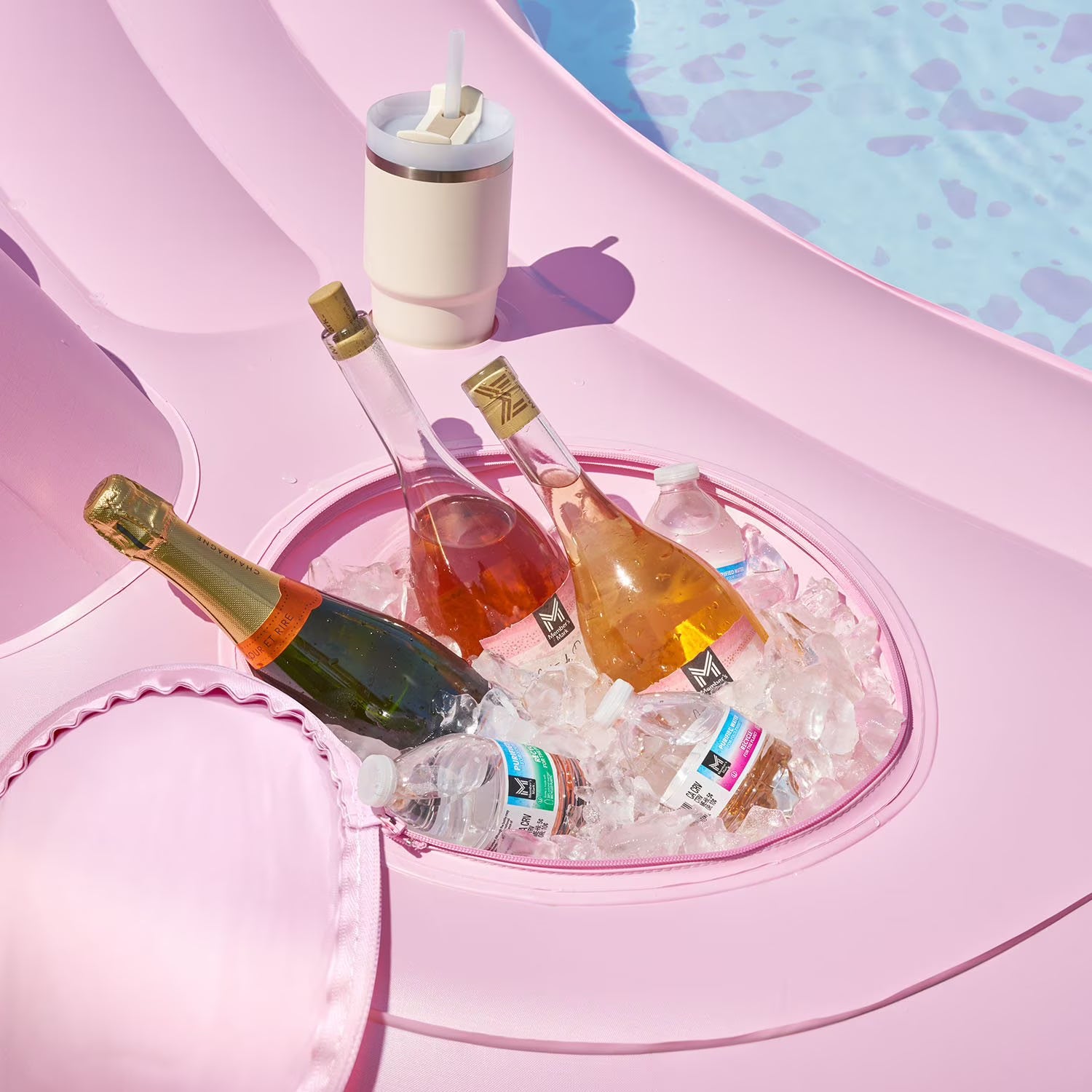Pink Oversized Inflatable Sofa Pool
